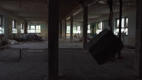 Nursery in Abandoned Building Stock Footage 72295546
