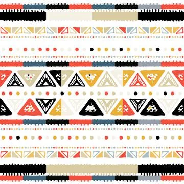 Nursery geometric chevron vector pattern. Polka dot Stock Illustration