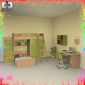 Nursery Room 04 Set 3D Model