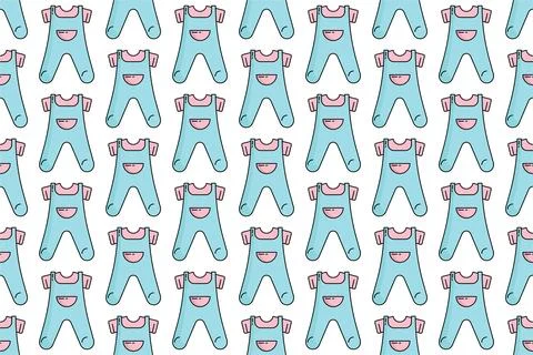 Nursery seamless pattern background template Stock Illustration