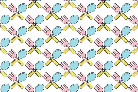 Nursery seamless pattern background template Stock Illustration