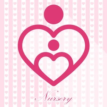 Nursery, vector Illustrazione stock