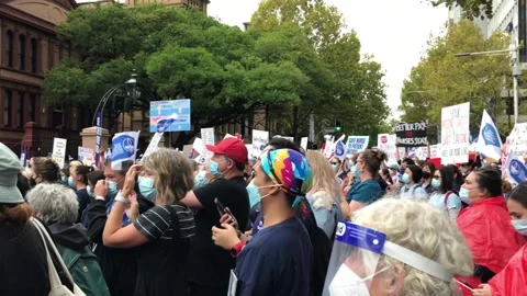 Nurses and midwives strike Stock-Footage 172838850