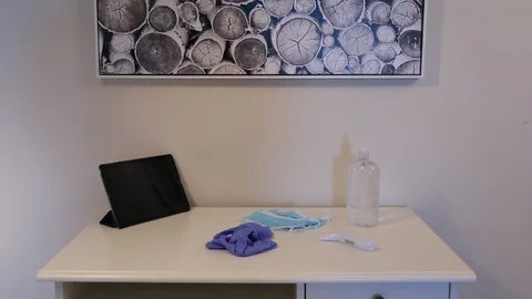 Nurses Sanitizing Hands Fighting Coronavirus on Front Line Stock Footage 126787255