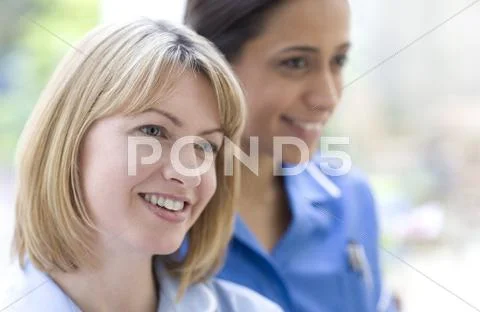 Nurses smiling Stock Photos