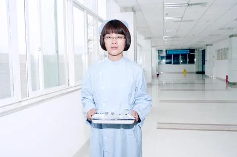 Nurses work in hospitals Stock Photos