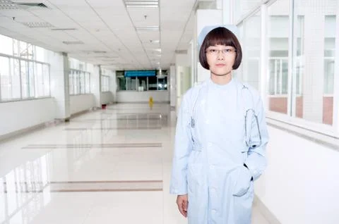 Nurses work in hospitals Stock Photos