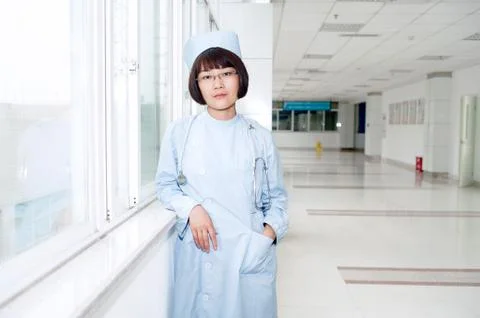 Nurses work in hospitals Stock Photos