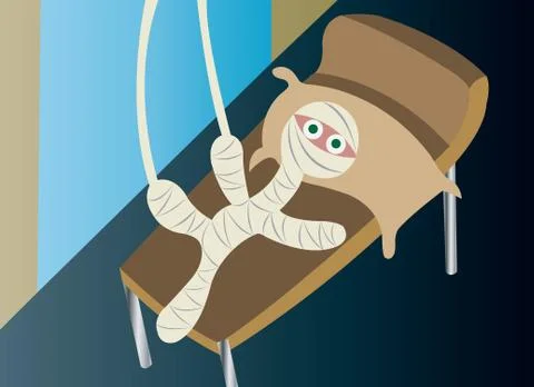 Nursing injuries Stock Illustration
