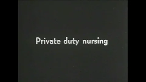Nursing school in the 1940's. Stock Footage 101247701