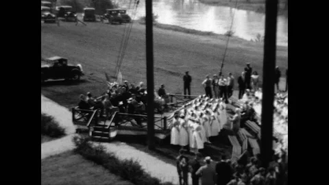Nursing School Commencement 1930 Stock Footage 176562865