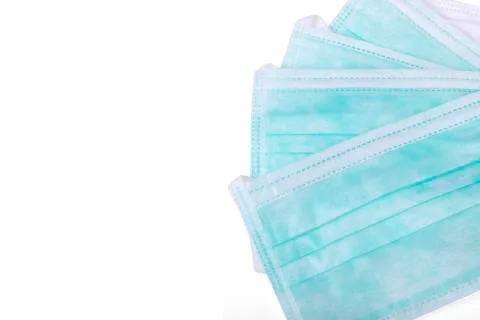 Nursing surgical mask to avoid viruses. Top view Stock Photos