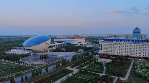 Nursultan Nazarbayev Foundation. Stock Footage 155103839