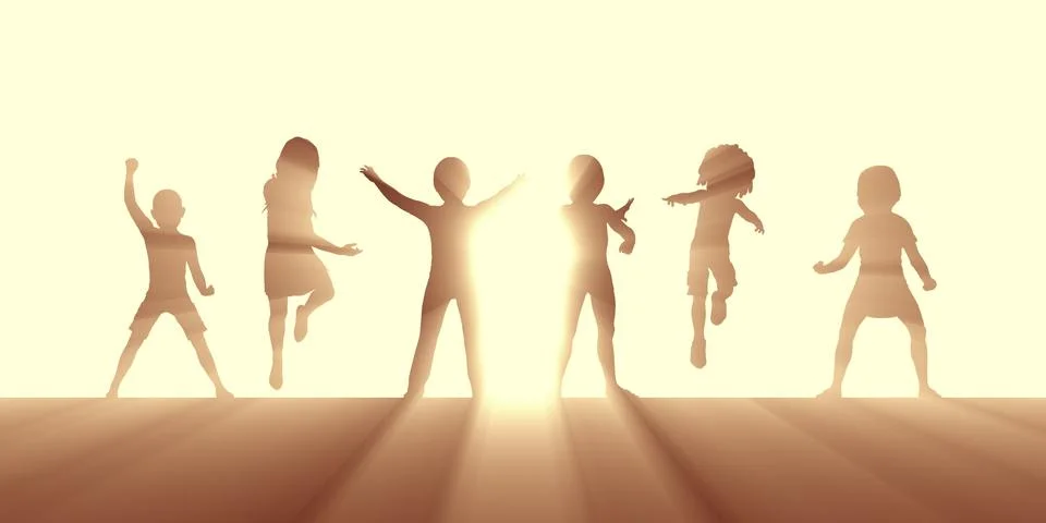 Nurturing Children Stock Illustration