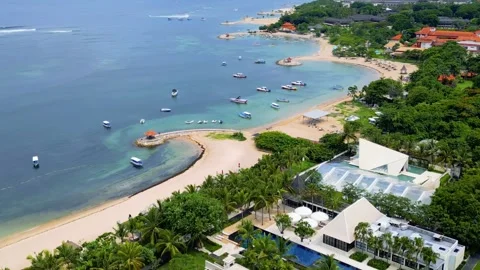 Nusa Dua drone view Stock Footage 274401814