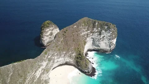 Nusa Penida - T-Rex Island - Aerial View | Stock Video | Pond5