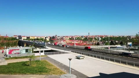 Nusle Bridge in Prague Stock Footage 131825719