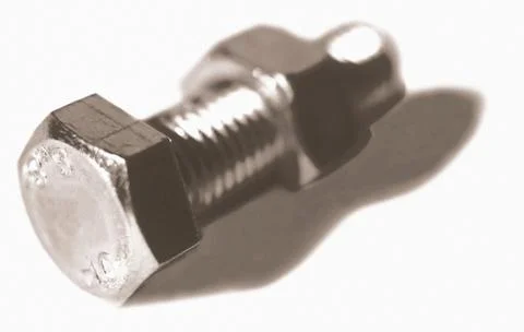 Nut and bolt Foto stock