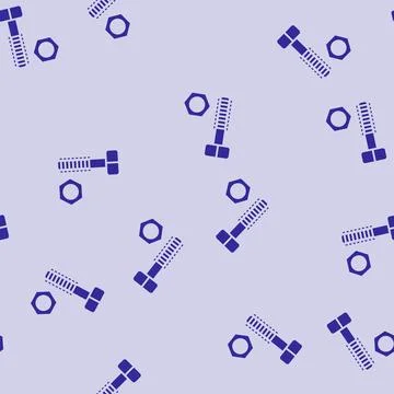 Nut and bolt tool work glyph seamless pattern Illustrazione stock