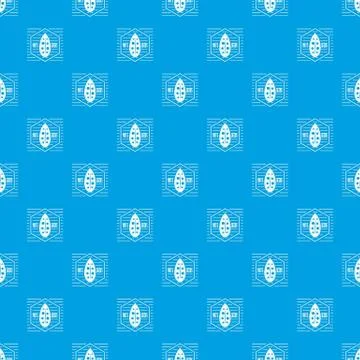 Nut and seed pattern vector seamless blue Stock Illustration