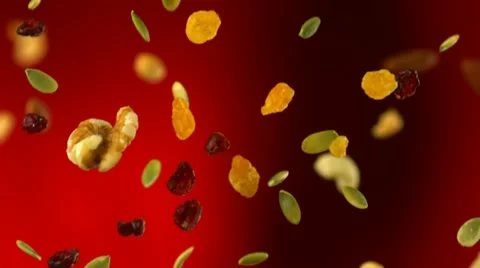 Nut and seed, Slow Motion Stock Footage 10862805
