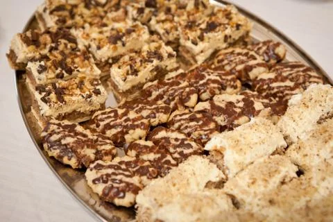 Nut cakes Stock Photos