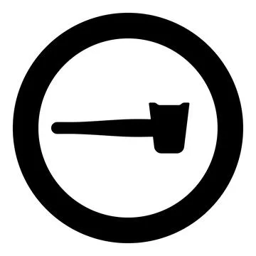 Nut cracker nutcracker icon in circle round black color vector illustration.. Illustrazione stock