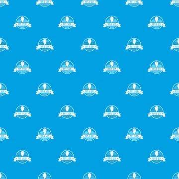 Nut emblem pattern vector seamless blue Illustrazione stock