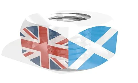 Nut with flags Stock Illustration