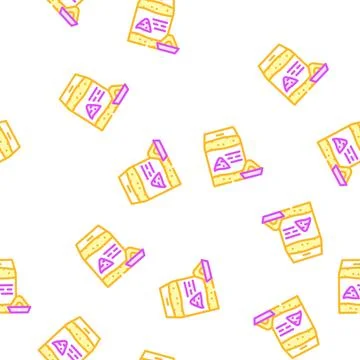 Nut flour gluten free vector seamless pattern Stock Illustration