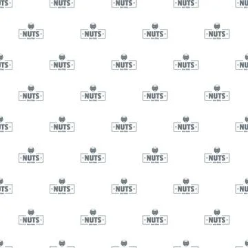 Nut food pattern seamless 스톡 일러스트