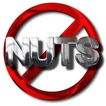 Nut free concept Stock Illustration