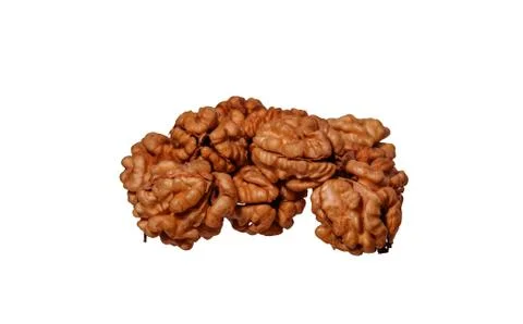 Nut isolated on white background. There is a way Stock Photos