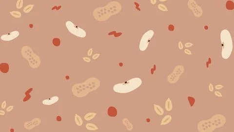 Nut Mix Minimal Background Stock Illustration