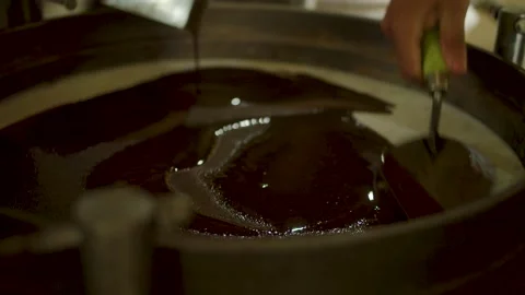 Nut oil production Stock Footage 211664977
