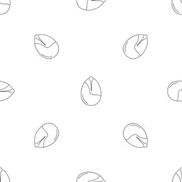 Nut pattern seamless Illustrazione stock