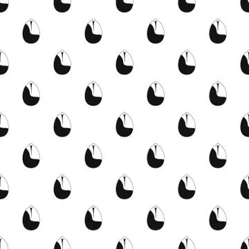 Nut pattern seamless vector Illustrazione stock
