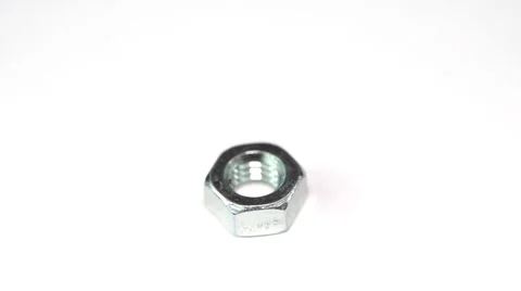Nut rotates on a white background Stock-Footage 35471619