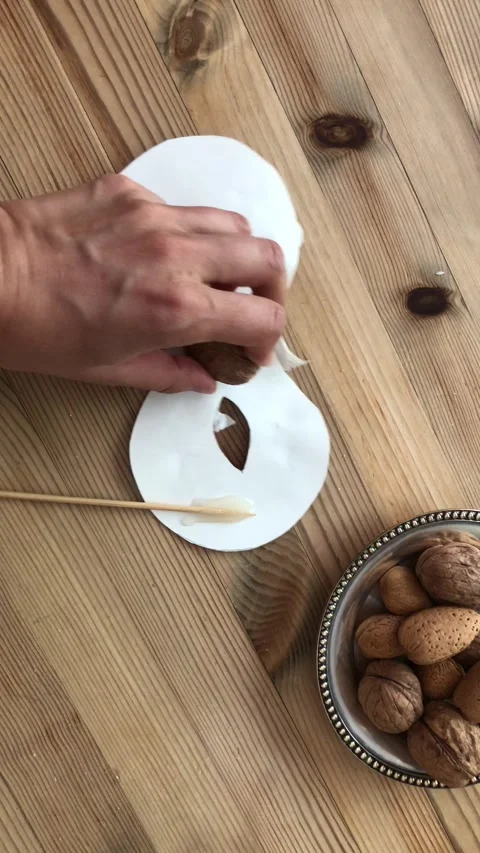 Nut Rubbing On Eye Mask Surreal Texture And Object Interaction Stock Footage 331079503