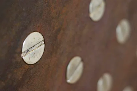 Nut on rust texture Stock Photos