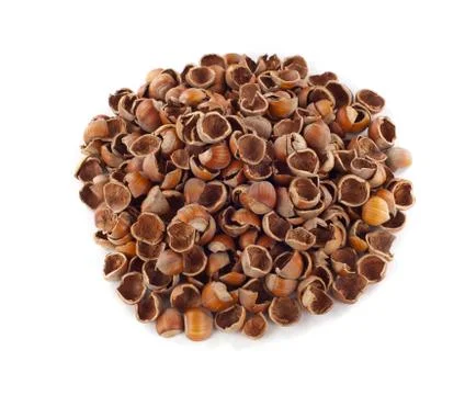 Nut shells Stock Photos