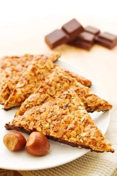 Nut triangles Stock Photos
