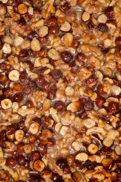 Nutcake background Stock Photos