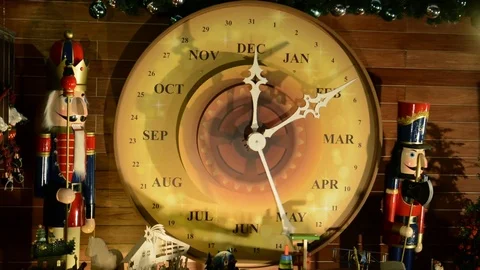 Nutcracker And Christmas Calendar 2 Stock Footage 106377605