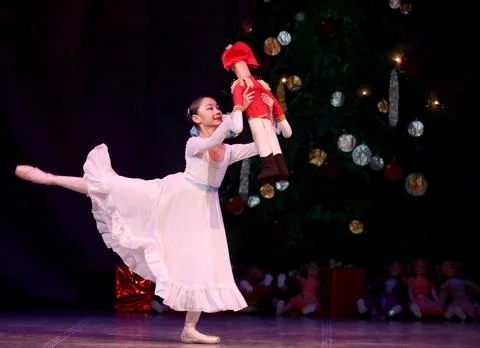 The Nutcracker ballet performance staged in Bishkek, Kyrgyzstan - 27 Dec 2024 Stock Photos