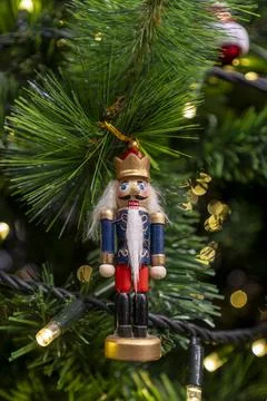 Nutcracker Christmas tree decorations Stock Photos
