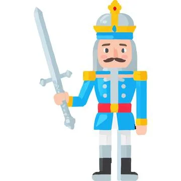 Nutcracker Cracker Festive BattleScene Holiday Ornament 스톡 일러스트