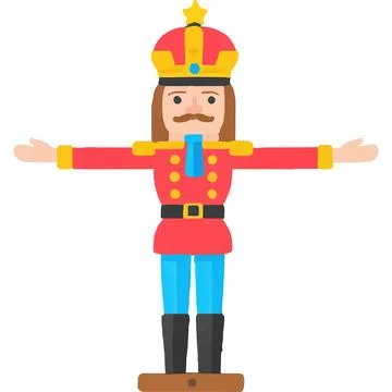 Nutcracker Cracker Festive Christmas NutcrackerSeasonPerformance Ornament Stock Illustration