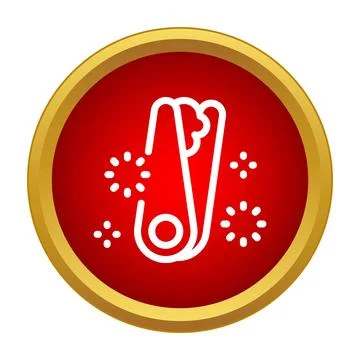 Nutcracker cracking walnut tool icon design Stock Illustration