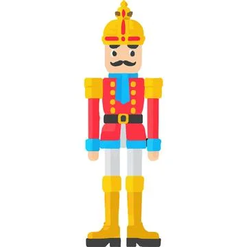 Nutcracker Doll ClassicBallet BalletPerformanceSeason Holiday Ornament Stock Illustration